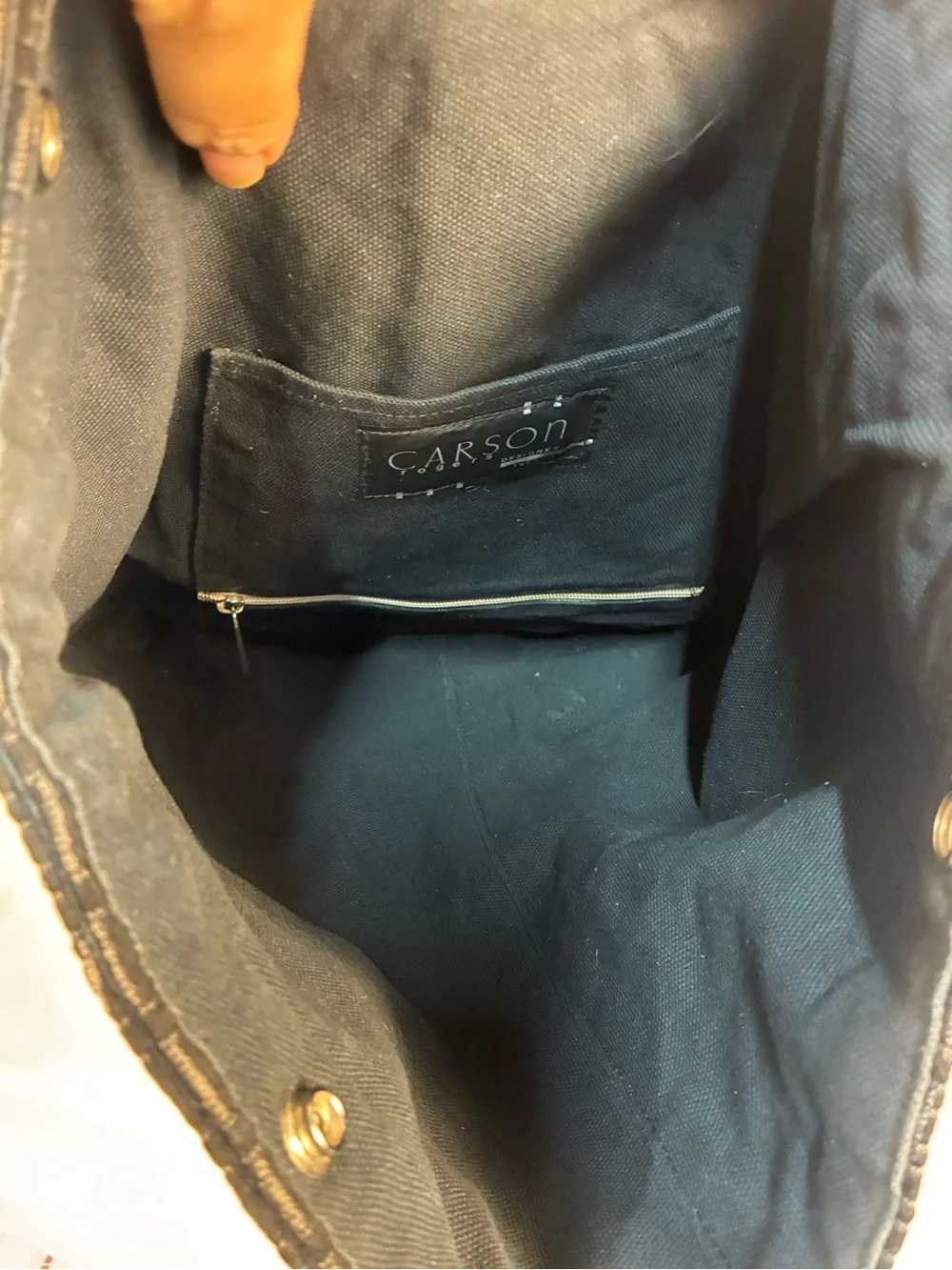 Carogi Convertible Backpack Tote in Charcoal Basket Weave